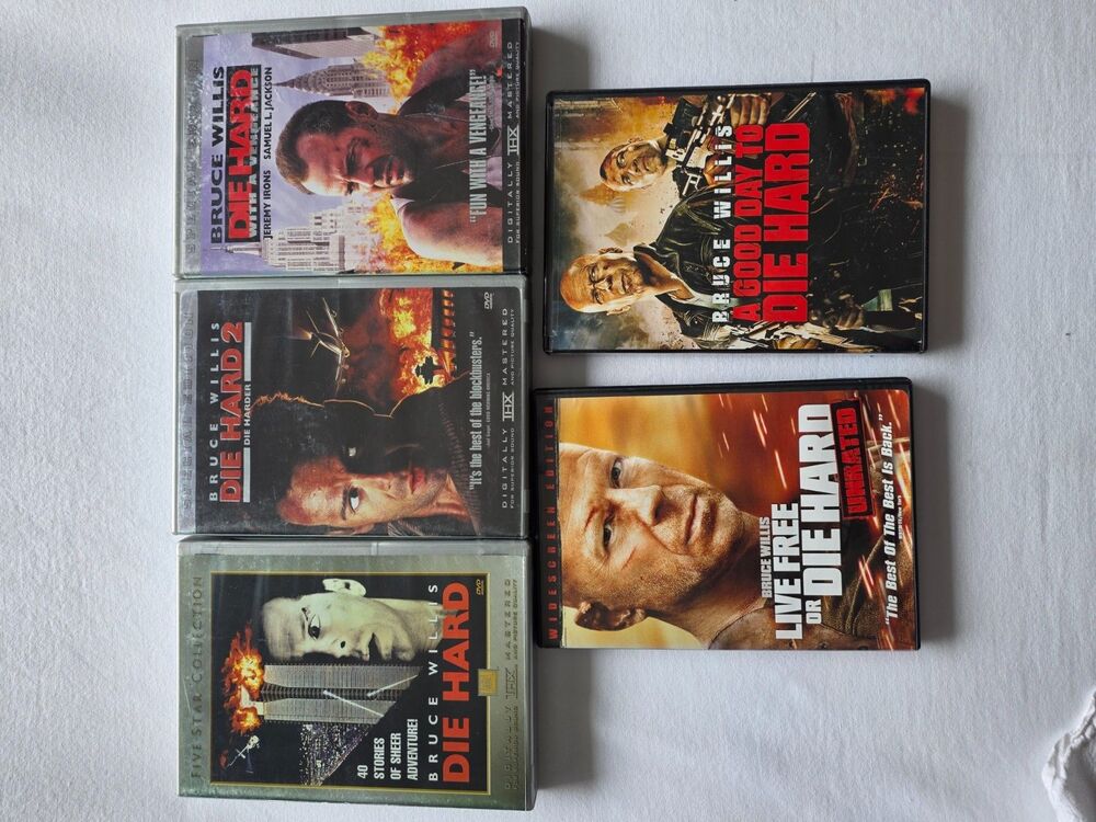 Die Hard DVD Lot 5 Movies Bruce Willis Five Star Special Editions Unrated
